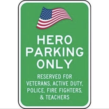 Accuform RESERVED PARKING SIGN HERO FRP348RA FRP348RA